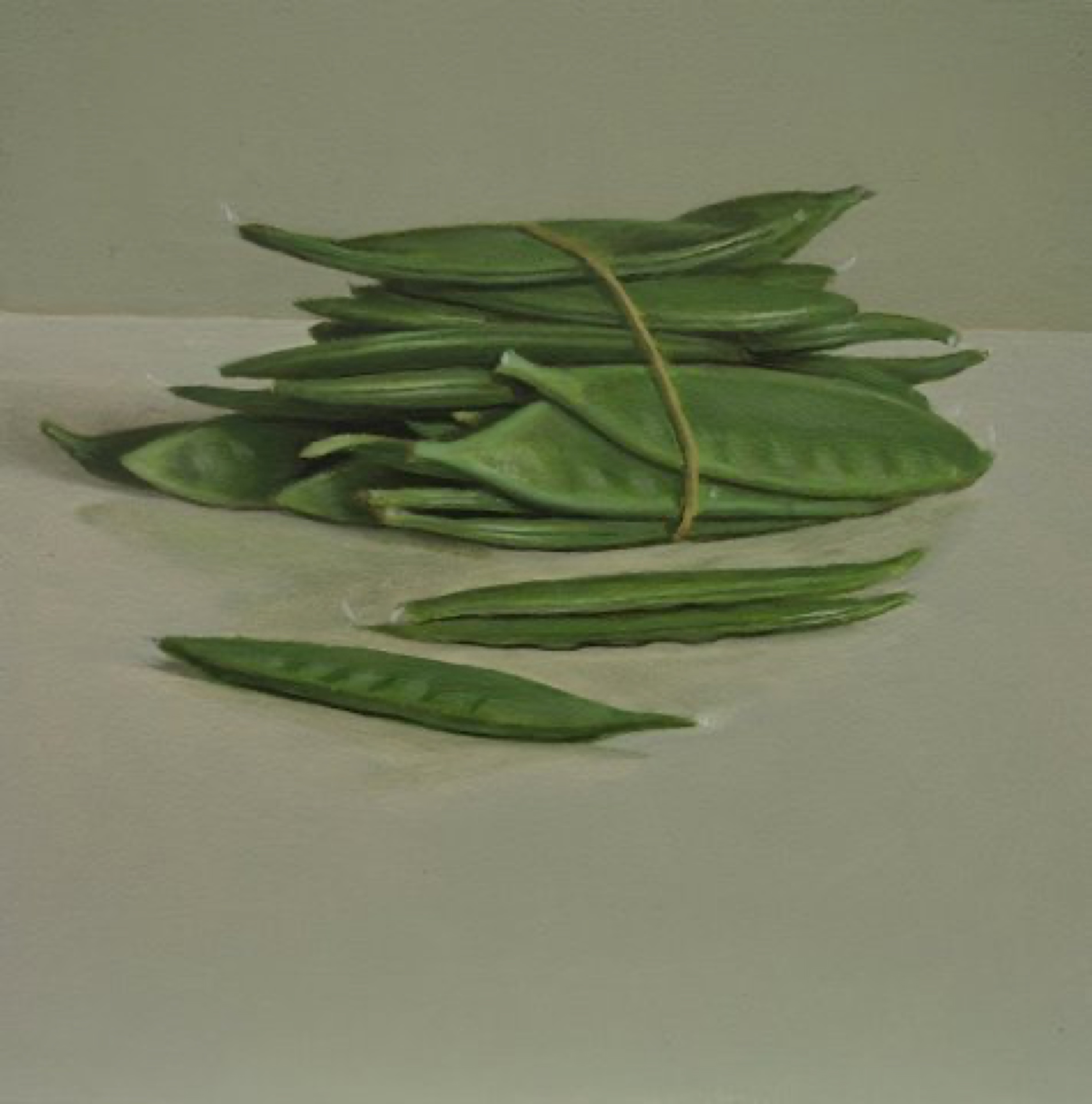 Klaas Wiedijk, Peultjes (Pea Pods) — Miniatures, Oil on panel