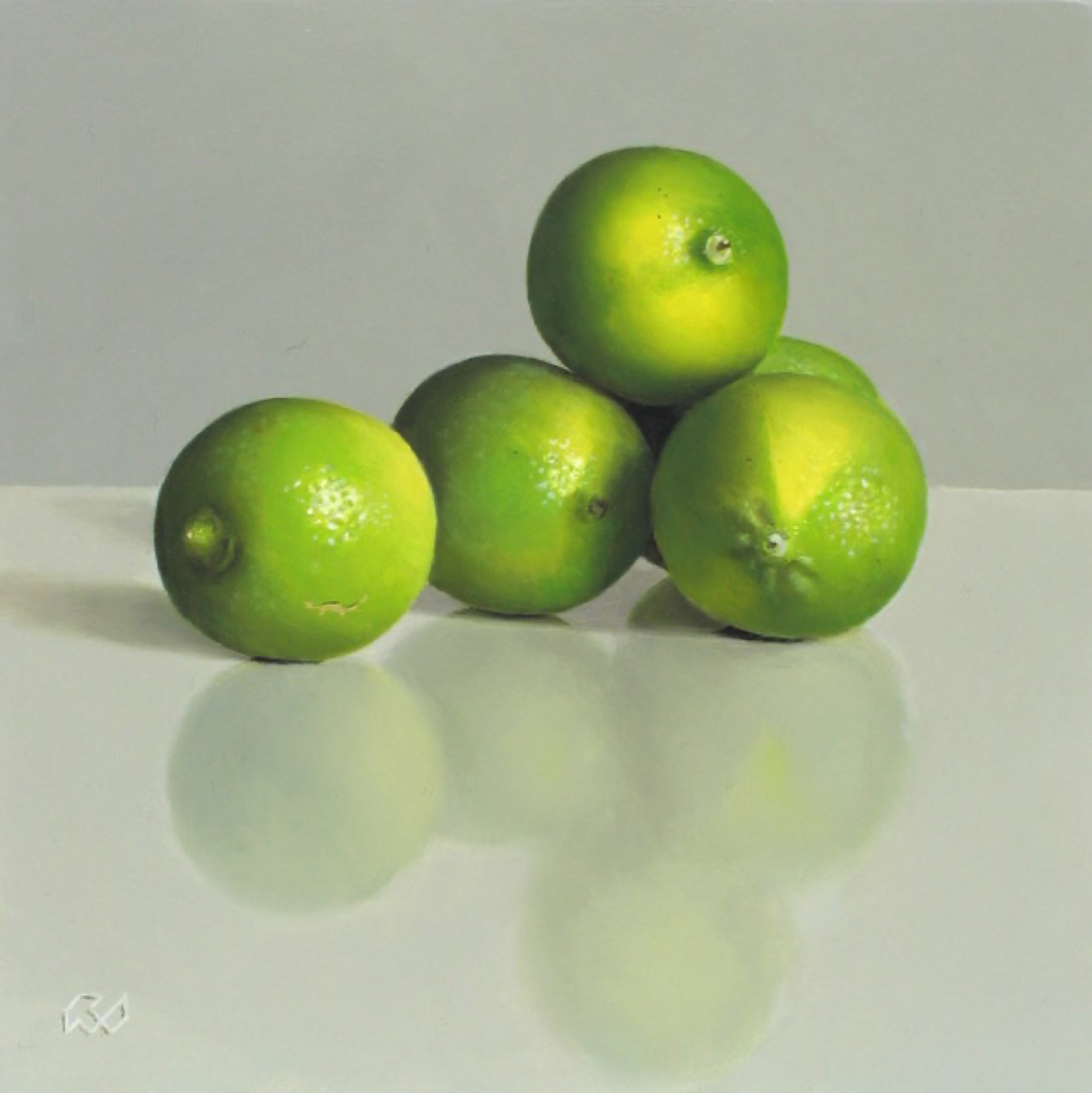 Klaas Wiedijk, Limoenen (Limes) — Miniatures, Oil on panel