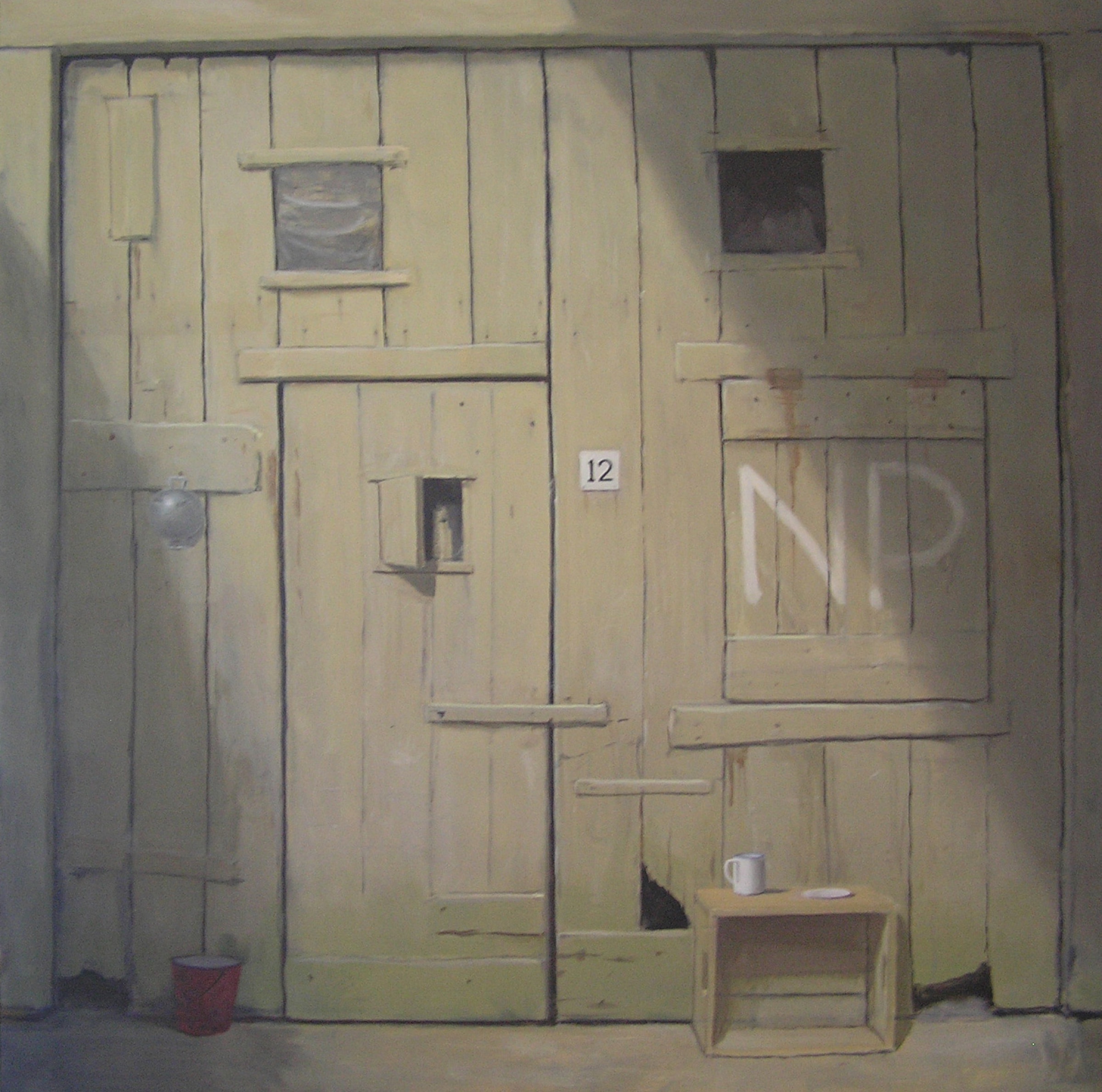 Klaas Wiedijk, Staldeur NP (Stable Door NP) — Stable doors, Oil on panel