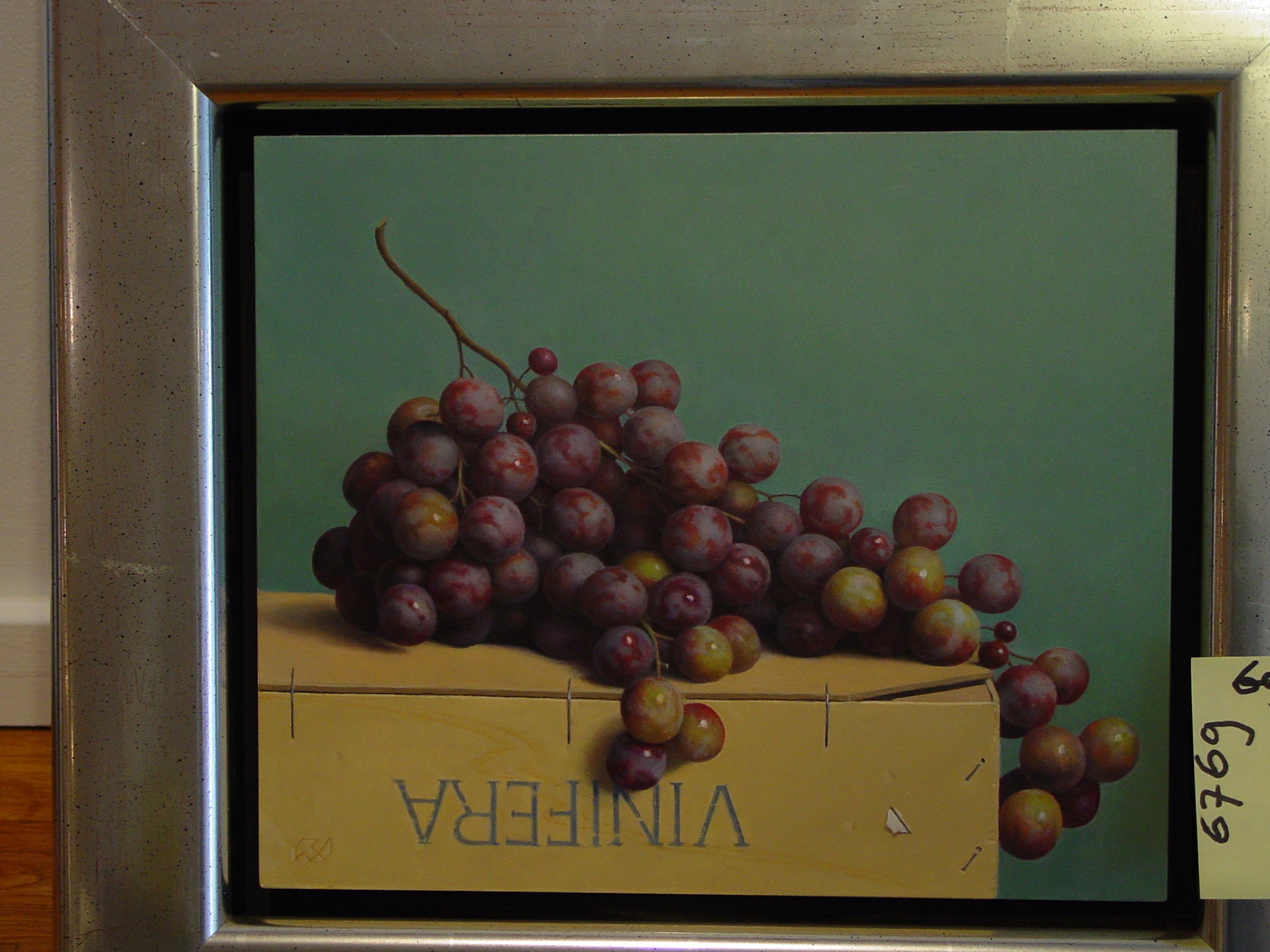 Klaas Wiedijk, Druiven (Grapes) — Still life, Oil on panel