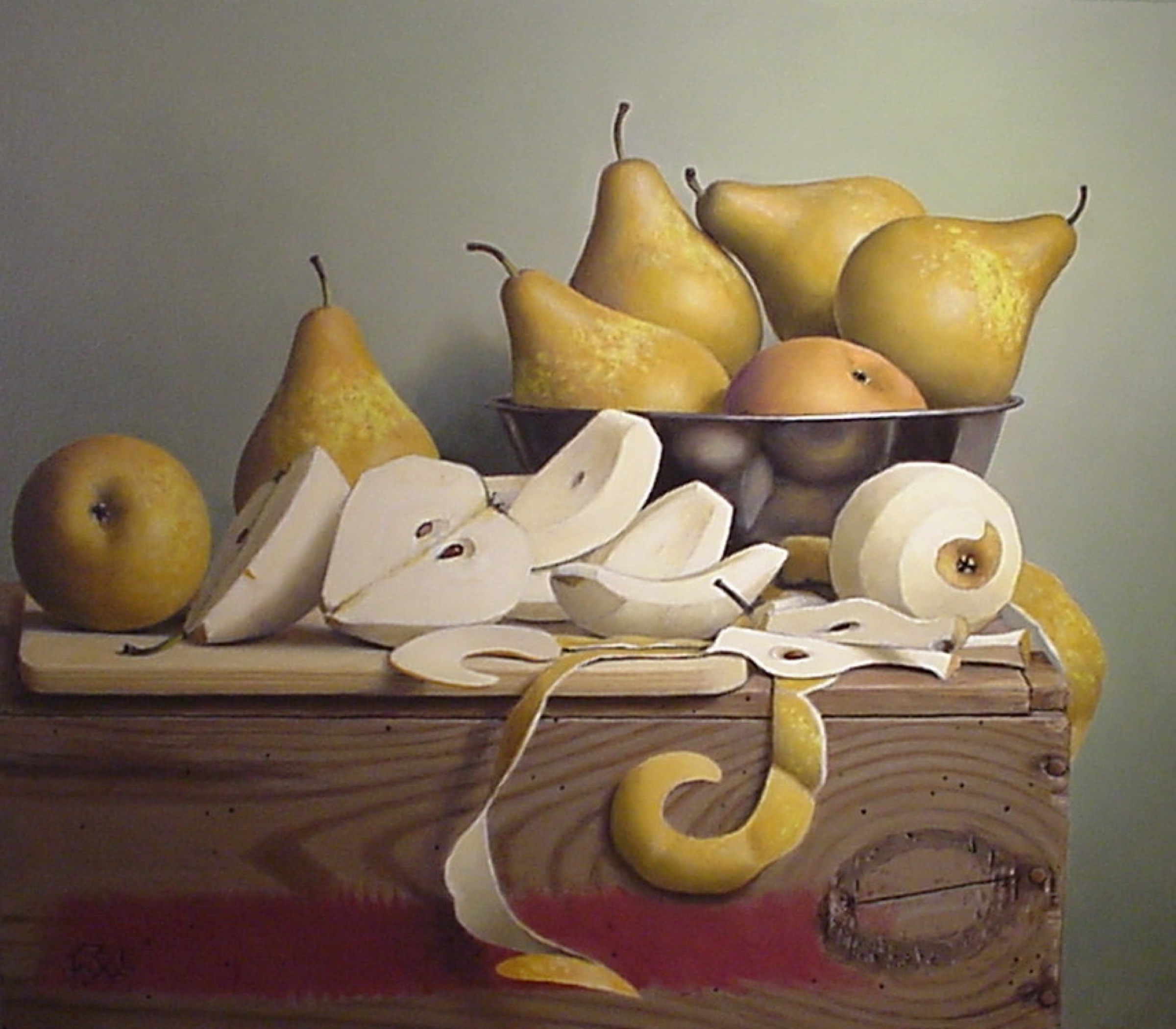Klaas Wiedijk, Peren (Pears) — Still life, Oil on panel