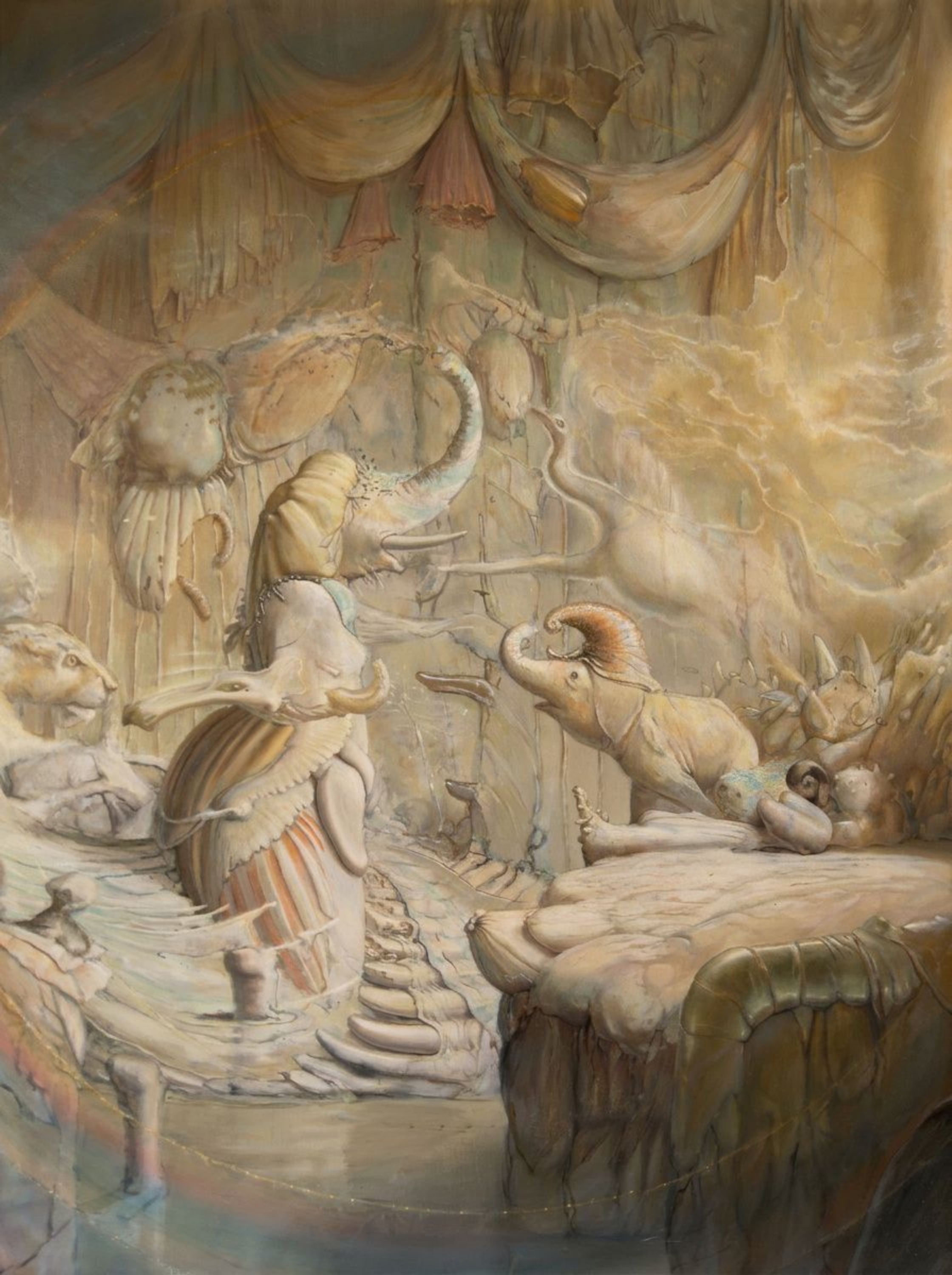 Klaas Wiedijk, Mist (Fog) — Surrealism, Oil