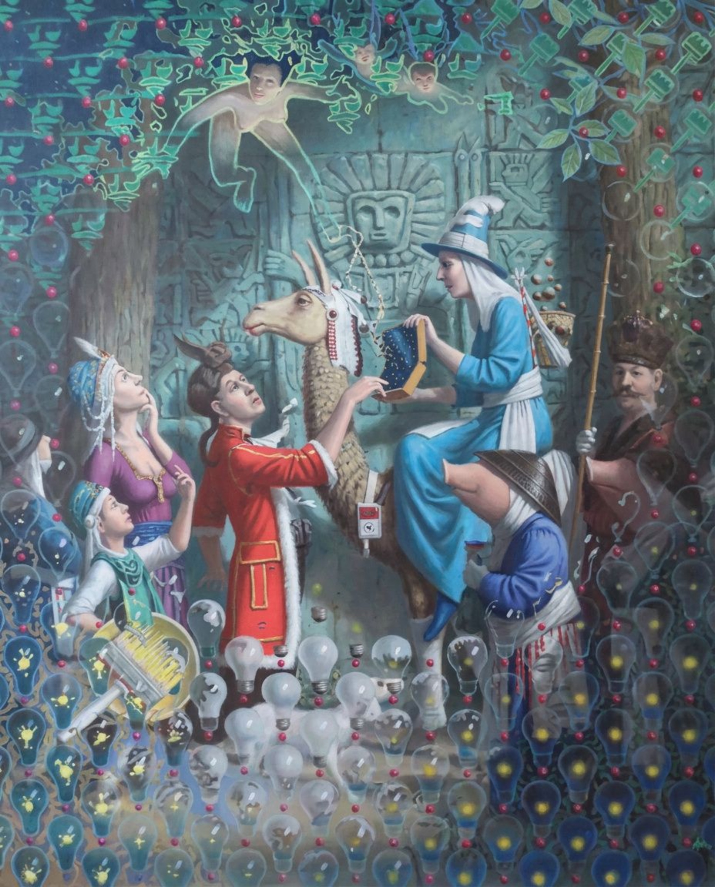 Klaas Wiedijk, Pandora's Box — Surrealism, Oil on linen