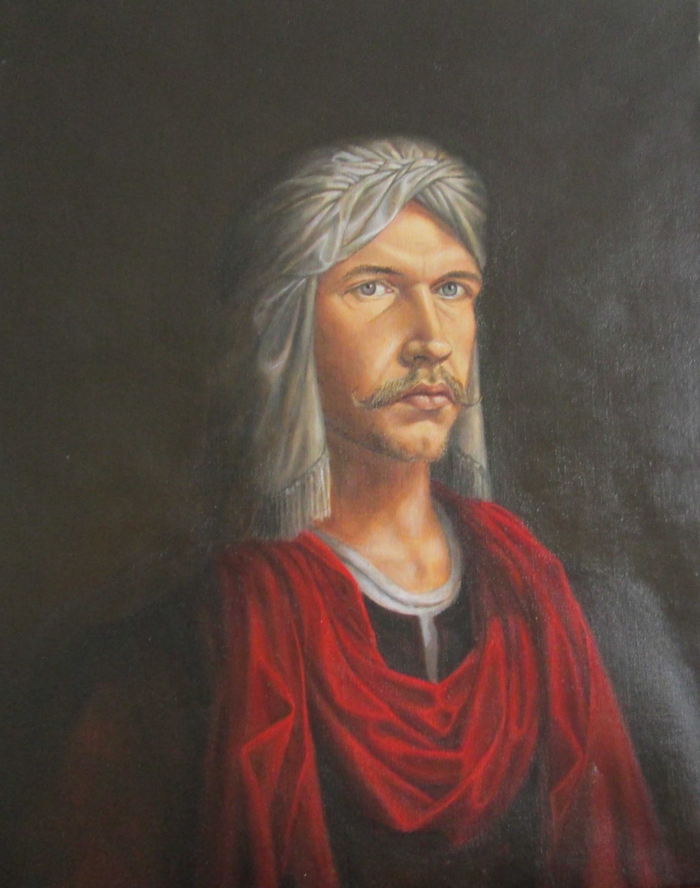 Klaas Wiedijk, Zelfportret (Self-Portrait) — Surrealism, Oil on canvas
